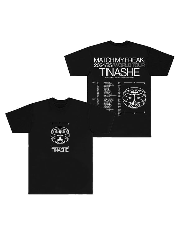 Tinashe Match My Freak World Tour Merch New T-shirt Logo Summer Neutral Fashion Short Sleeve T-shirt Top
