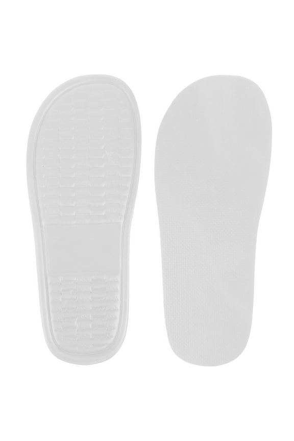 EVA Slipper Soles White Foam Cushion Pads 1 Pair Wear Resistant Lightweight
