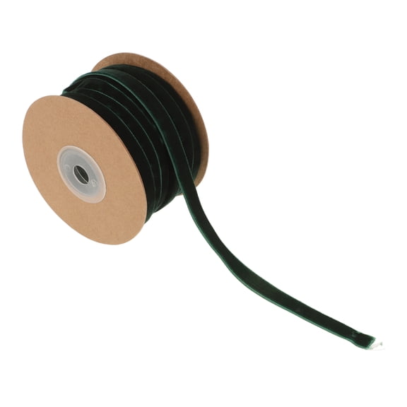 Tineasur Velvet Ribbon Dark Green for DIY Hair Clips Decorative Box Ribbon