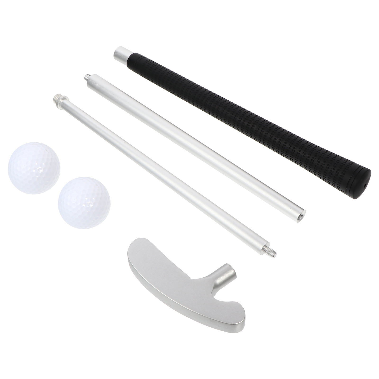 Tineasur 1Set Portable Zinc Alloy Golfs Putter Three Joint Folding Rod for Golf Training