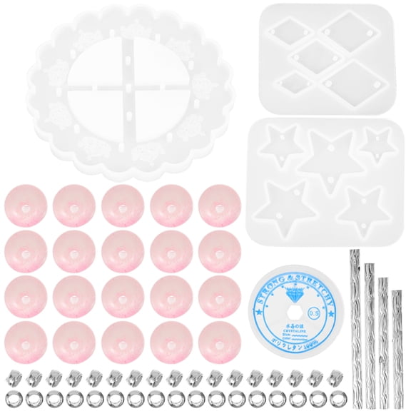 Tineasur Epoxy Resin Mold Kit with White Silicone for Crafting Unique Hanging Ornaments and Art Projects