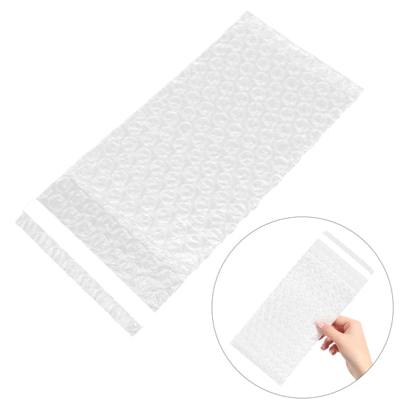 Tineasur 100 Count Self-Seal Cushioning Bags, Protective Packaging Pouches for Mailing Fragile Items, Shipping Supplies