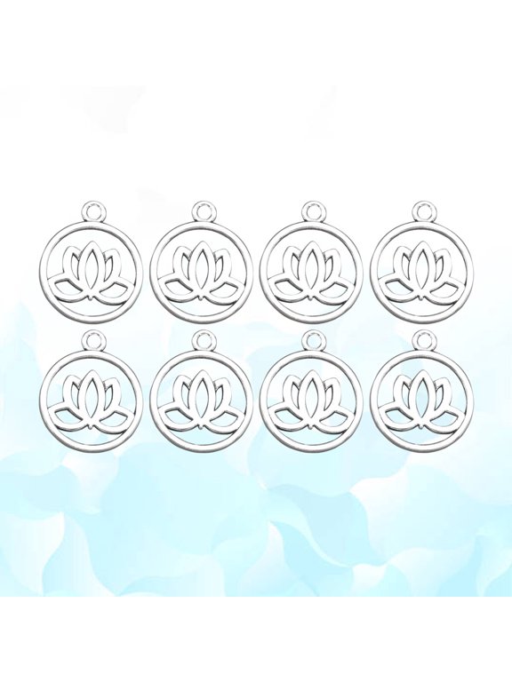 Plated Silver Alloy Pendant Charm for Jewelry Making Durable Stylish DIY 100Pcs