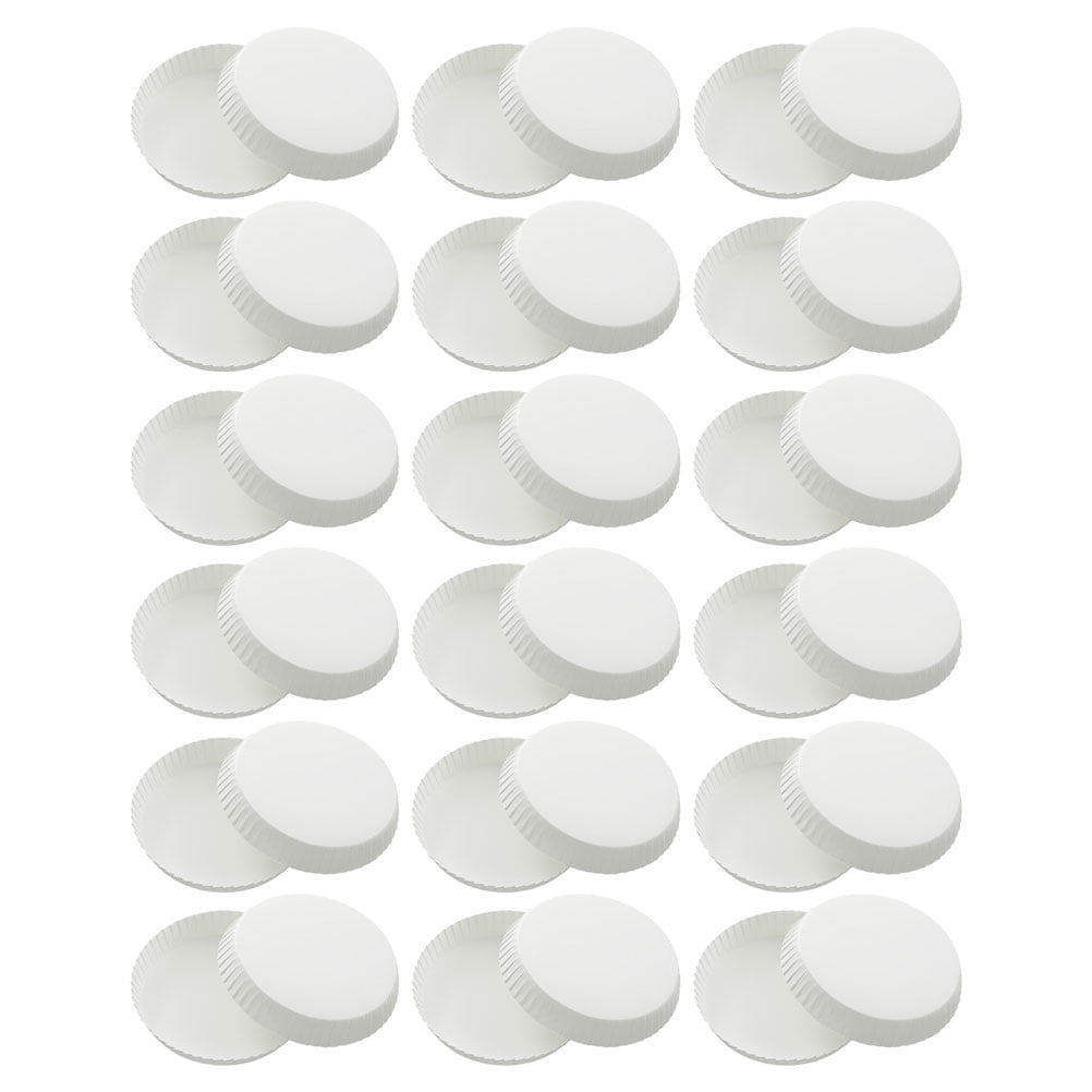 Tineasur 100Pcs White Paper Cup Covers for Drinks in Outdoor and Travel ...