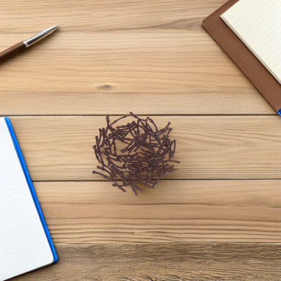 Tineasur Realistic Light Brown Plastic Fruit Stems, Easy to Attach, Perfect for Holiday Crafts, 100Pcs