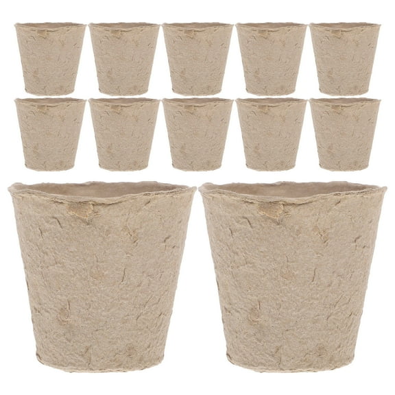 Tineasur 100Pcs Germination Flower Pots Coffee Round Plant Cultivation Gardening