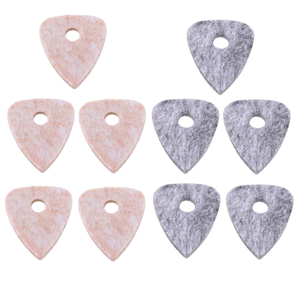 Felt Pick Tineasur 10Pcs Felt Guitar Pick for Ukulele Players with Nylon String ...