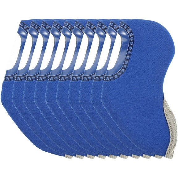 Tineasur 10Pcs Golf Equipment Neoprene Club Cover Waterproof Golfing Sports Black Durability