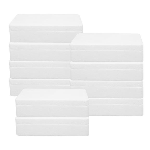 Tineasur 10Pcs Foam Storage Boxes White for Mobile Phone Shell Packing