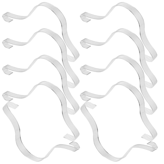 Tineasur Clear Acrylic Shoe Display Stand, Shoe Organizer Riser for Sneakers, Heels, Boots, 10-Piece Set