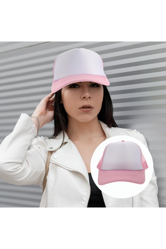 Heat Transfer Hat Blank 10Set Round Brim Breathable Cap For Women