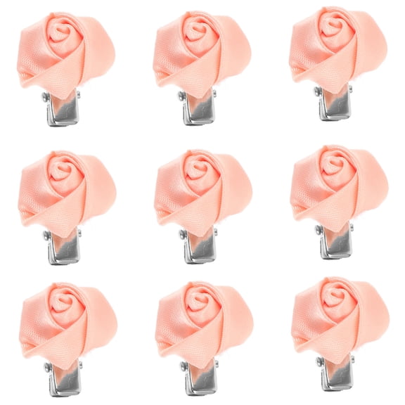 Tineasur Hair Clip Women Flower Bud Hair Clips Pink Hairstyling Women Weddings 10pcs