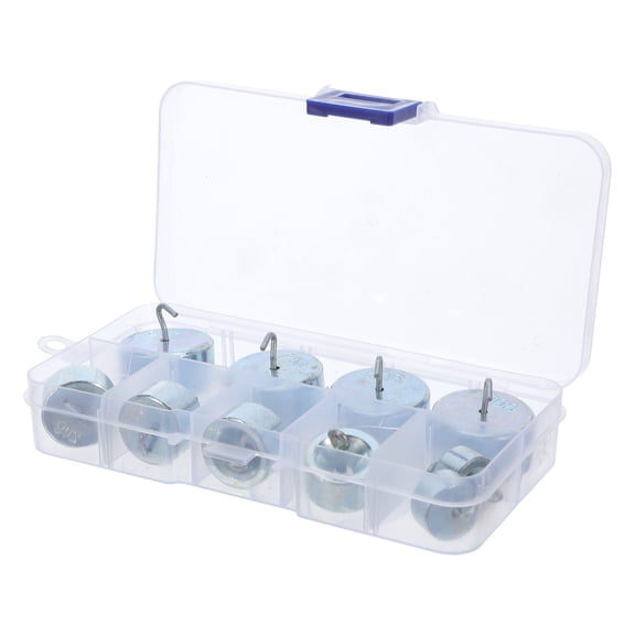 Tineasur Laboratory Weight Set Calibration Weights Chrome-Plated Iron for Experiment