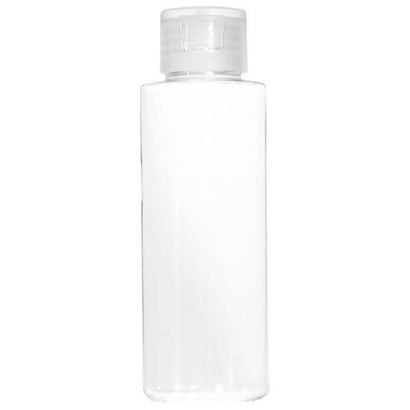 Tineasur 12Pcs Clear Travel Bottles Plastic White Refillable for Travel Use