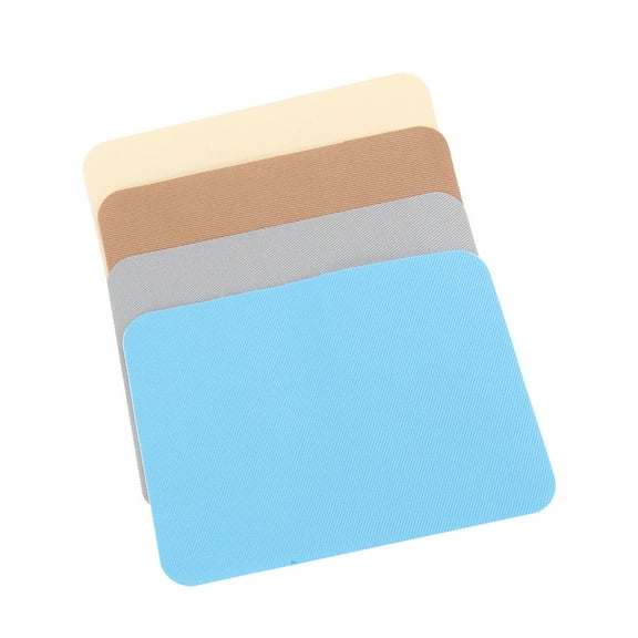 Tineasur 12pcs Clothing Patches for Hats Grey Rectangular Iron-on Decoration DIY Projects