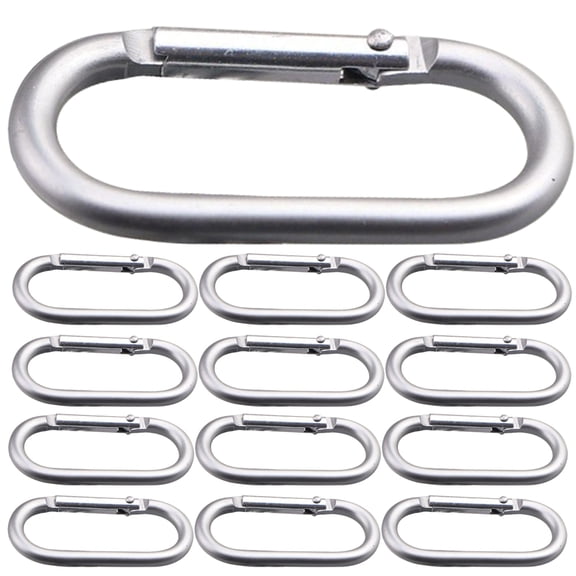 Tineasur Durable Hanging Carabiners, Aluminum, for Backpacks and Bottles, 15Pcs