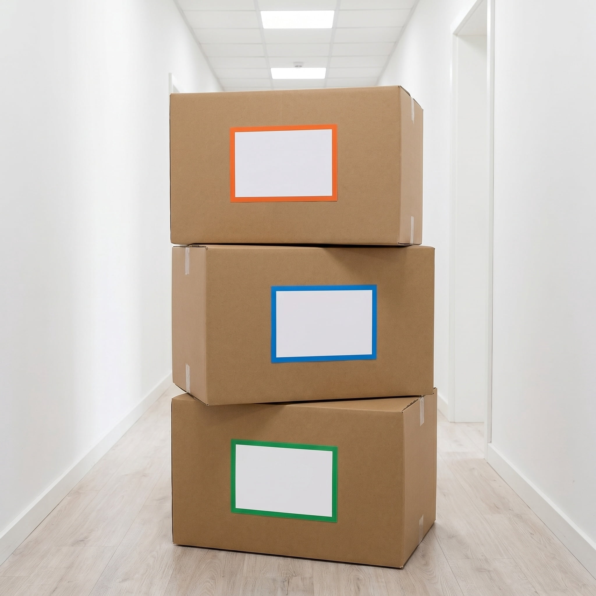 Tineasur 160 Count Large Multicolor Moving Labels, Self-Adhesive PVC ...