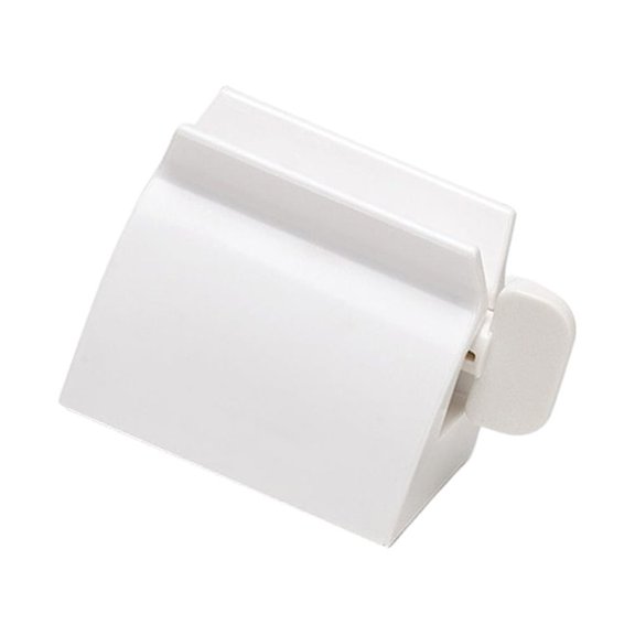 Tineasur 1Pc Manual White Toothpaste Squeezer Tool for Reusable and Effective Paste Extraction from Tubes