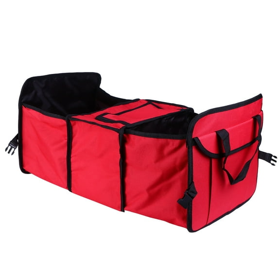 Tineasur 1-Pack Car Trunk Storage Box with Oxford Cloth Insulation, Organizer for Hiking and Outdoor Use