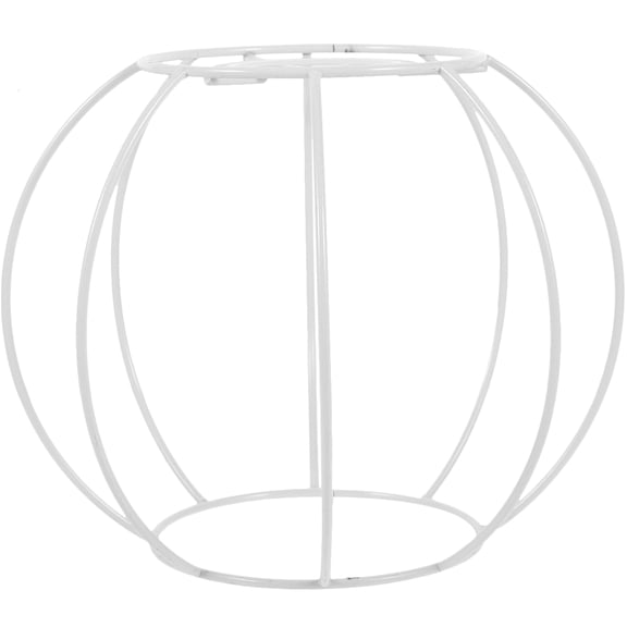 Tineasur 1Set Wire Lampshade Frame Metal Lantern Style DIY Lampshade for Home Decoration