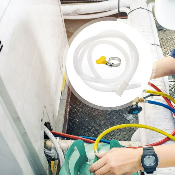 Tineasur White Replacement Drain Hose for Air Conditioner Semi-Automatic Washer Extension