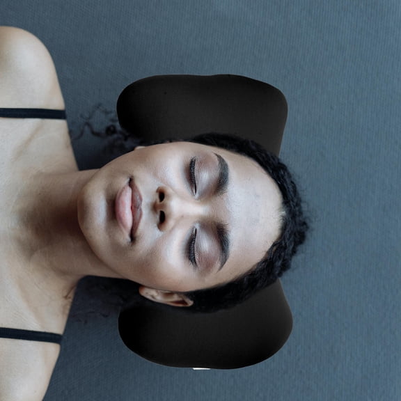 Tineasur Micro Bead Pillows Black Foam Particle Cushion 1Pack