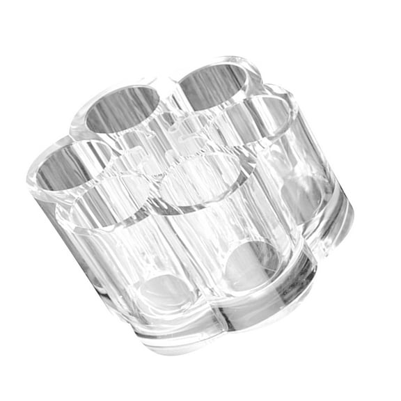 Tineasur 1Pc Transparent Cosmetic Container Ps Material Storage Case for Lipstick Lip Gloss Makeup Brush