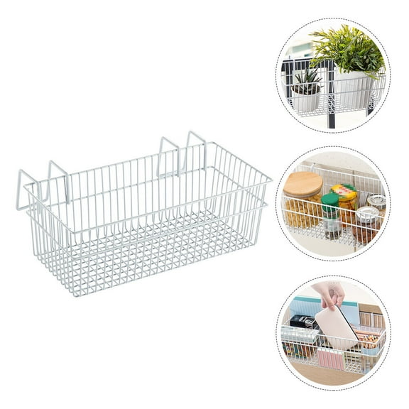 Tineasur Rust-Resistant Metal Basket for Organizing Home and Office Storage, Iron Organizer, 1 Piece
