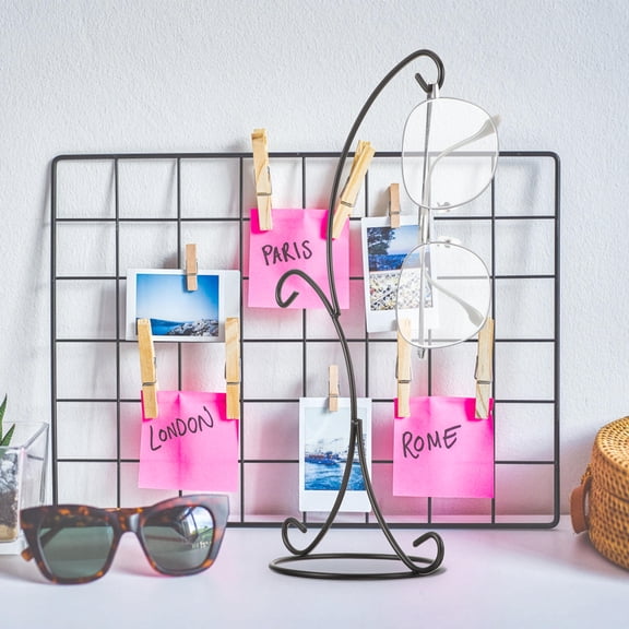 Tineasur Eyeglasses Stand Sunglasses Display Stand Iron Black Wholesalers Firm Structure 1Pack Back to School