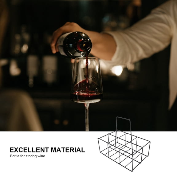 Tineasur Bottle Rack Organizer Black 1Pcs