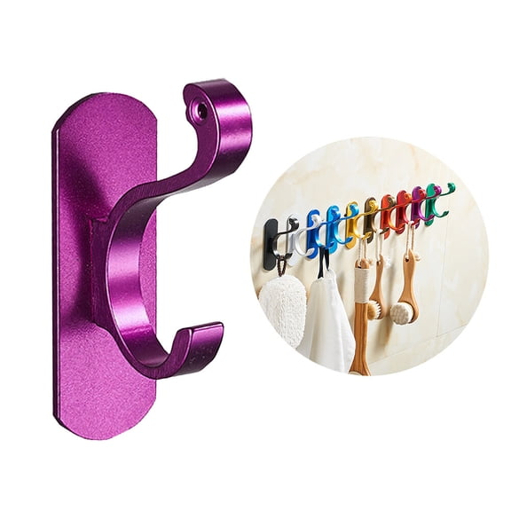 Tineasur 1Pack Multiple Hook Hanger Aluminium for Kitchen Use Hanging Hats