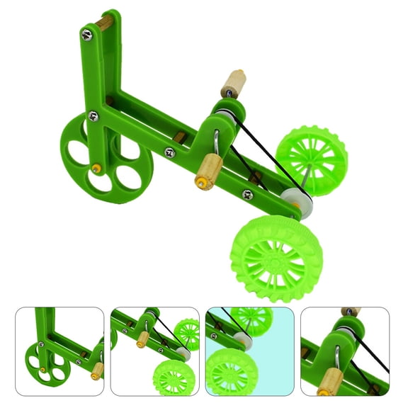 Tineasur Green Plastic Bird Rotate Toy for Parrot Training and Entertainment, 1 Set Pet Parrot Trainer Interactive Play