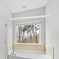 thumbnail image 1 of Tineasur Adjustable White Plastic Shower Curtain Rod - Multi-Functional, Easy Install, Stylish Design, 1 of 8