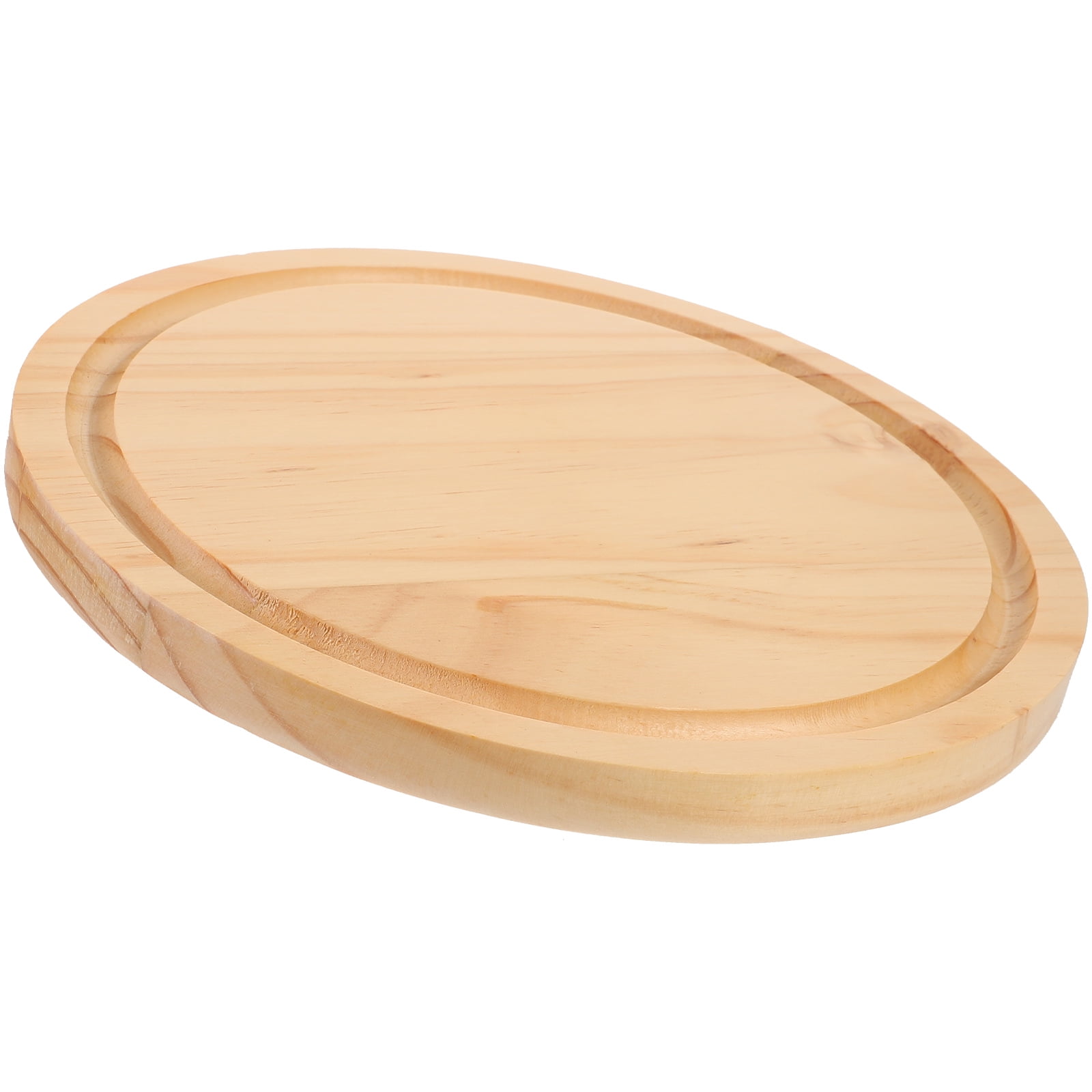 Tineasur Tabletop Wood Serving Plate Cutting Board Wood 1Set