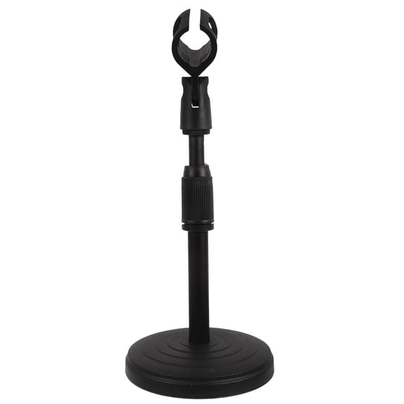 Tineasur Table Mic Stand, Black, Adjustable Height, Ideal for Recording, Live Chat, and Conference