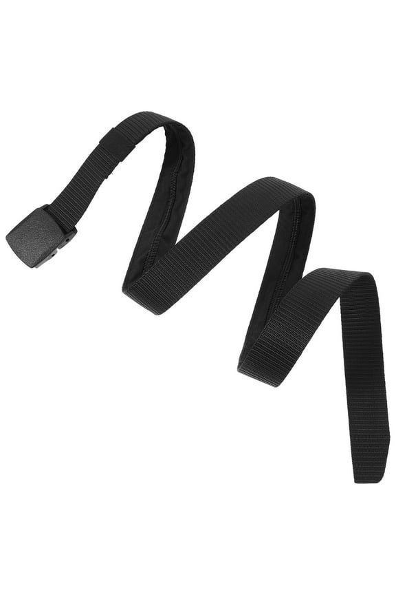 Hidden Waist Belt Money Hidden Belt Black Nylon Sleek Design for 1Set