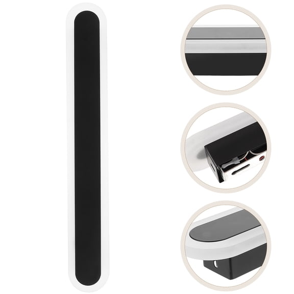 Tineasur Bathroom Wall Light Wall Linear Light Black Warm Light Acrylic 1Pack