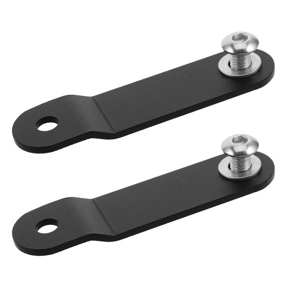 Tineasur 1 Pair Black Metal Motorcycle Gas Riser Kit, Lift Brackets with Stable Mounting Support Set