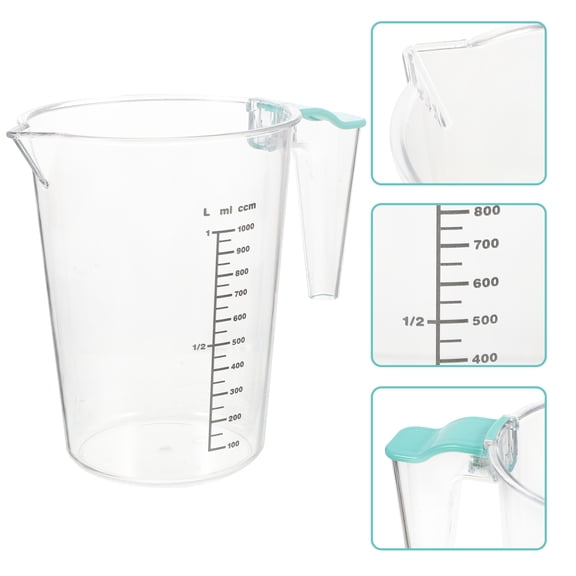 Tineasur Clear Graduated Measuring Jug for Accurate Liquid Measurement and Pouring