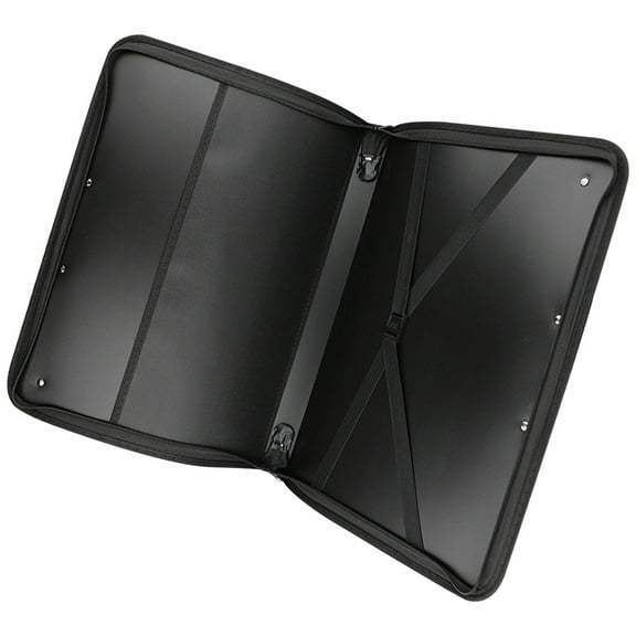 Tineasur Black Art Storage Bag Oxford Fabric Portable Artist Portfolio Case with Handle for Easy Carrying