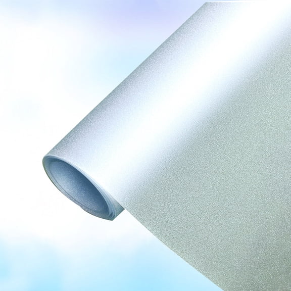 Tineasur Plated Silver PVC Electrostatic Glass Window Sticker Roll for Kitchen and Bathroom Decoration