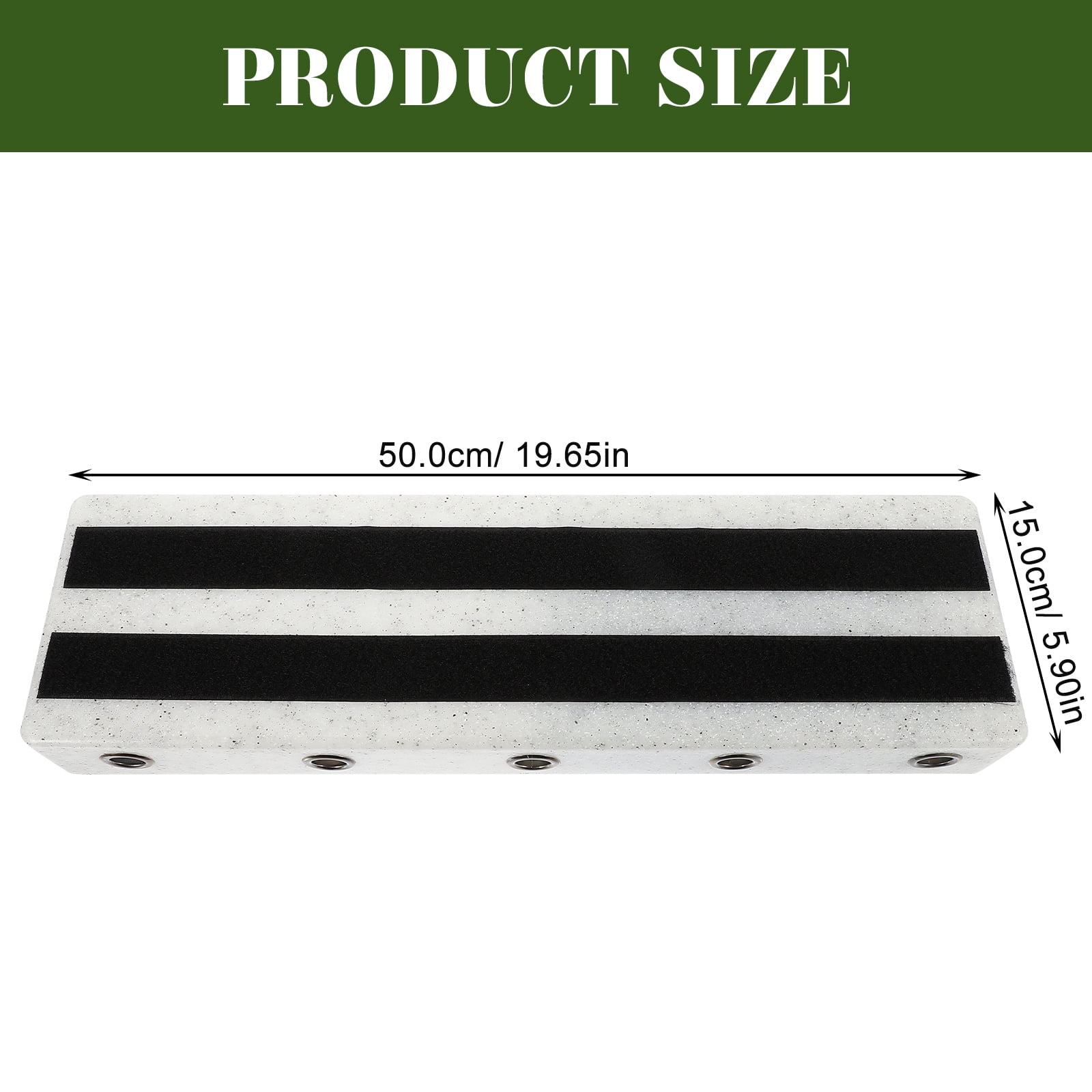 Tineasur Guitar Effects Pedal Board Rectangular Pe Material for Guitarists 1Pack