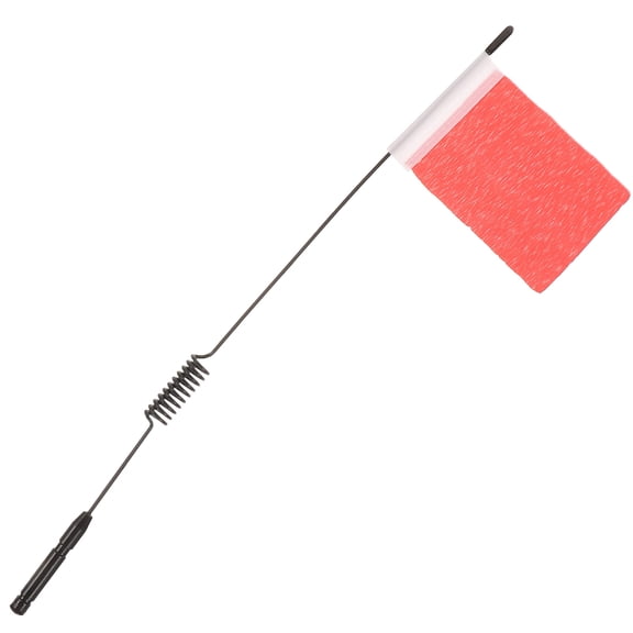Tineasur Durable Red Rc Antenna Flag with Metal Pole Suitable for Climbing Model Cars