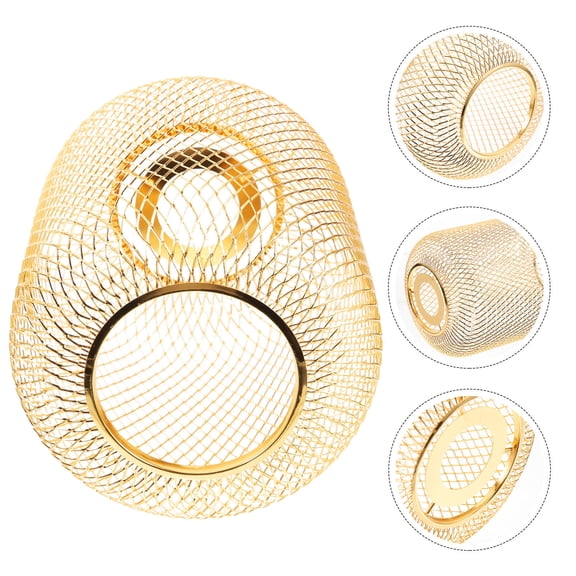 Tineasur Durable Iron Metal Lamp Shade Golden Color for Ceiling Lights and Pendant Lamps