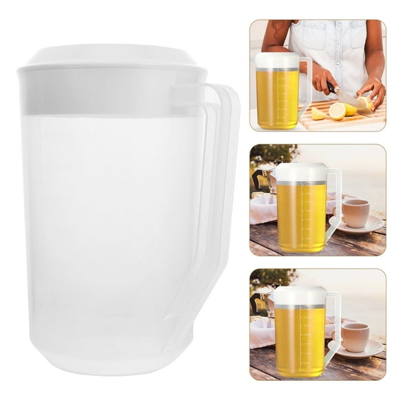 Tineasur Clear Water Pitcher 1 Pc Drinking Pitcher Made of PP Plastic for Everyday Use
