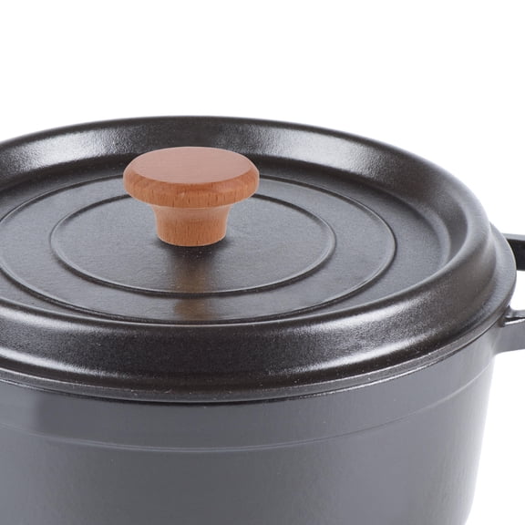 Tineasur Light Brown Wood Pot Lid Knob Replacement Handle for Kitchen Cookware Multi Functional
