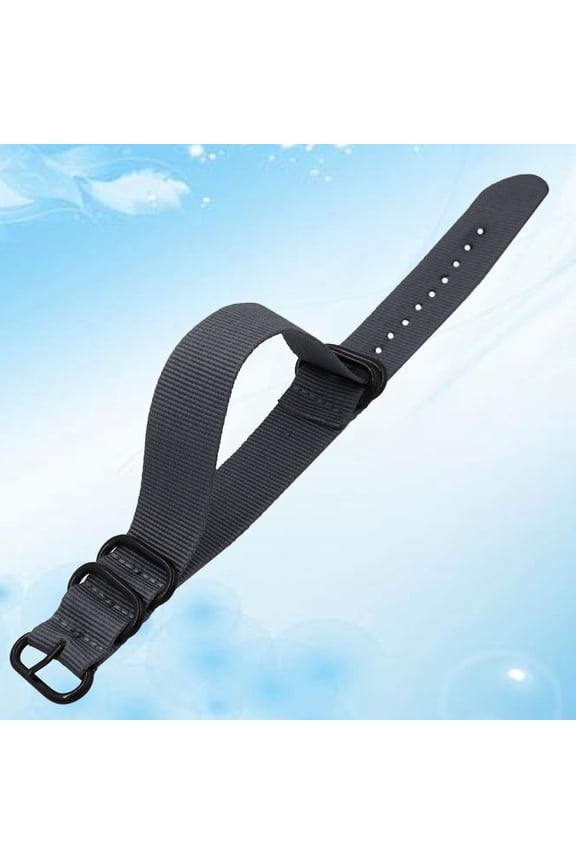 1Pcs Replacement Watch Strap in Grey Nylon Simple Design Comfortable Wearing for Women