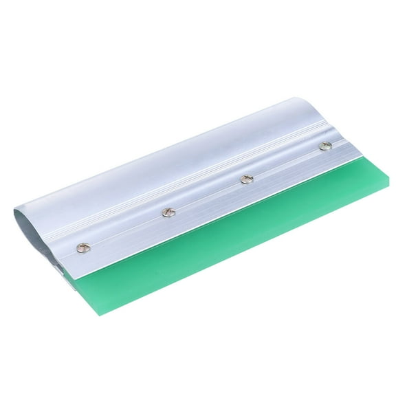 Tineasur Paint Squeegee 1Set Ergonomic Rubber with Straight Handle for Artists for Hand Printing in Silver