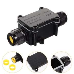 Tineasur Black Pc Project Box Weatherproof for Outdoor Electrical Connections