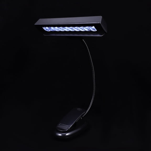 Tineasur Piano Clip Light Music Score Light Black Plastic 1Pcs